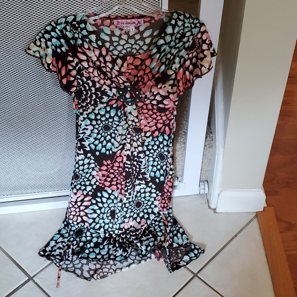 Girls floral dress size 8